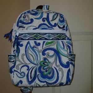 Vera Bradley Backpack Mediterranean White